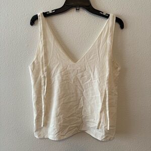 Merritt Charles Cream Sleeveless Tank Top